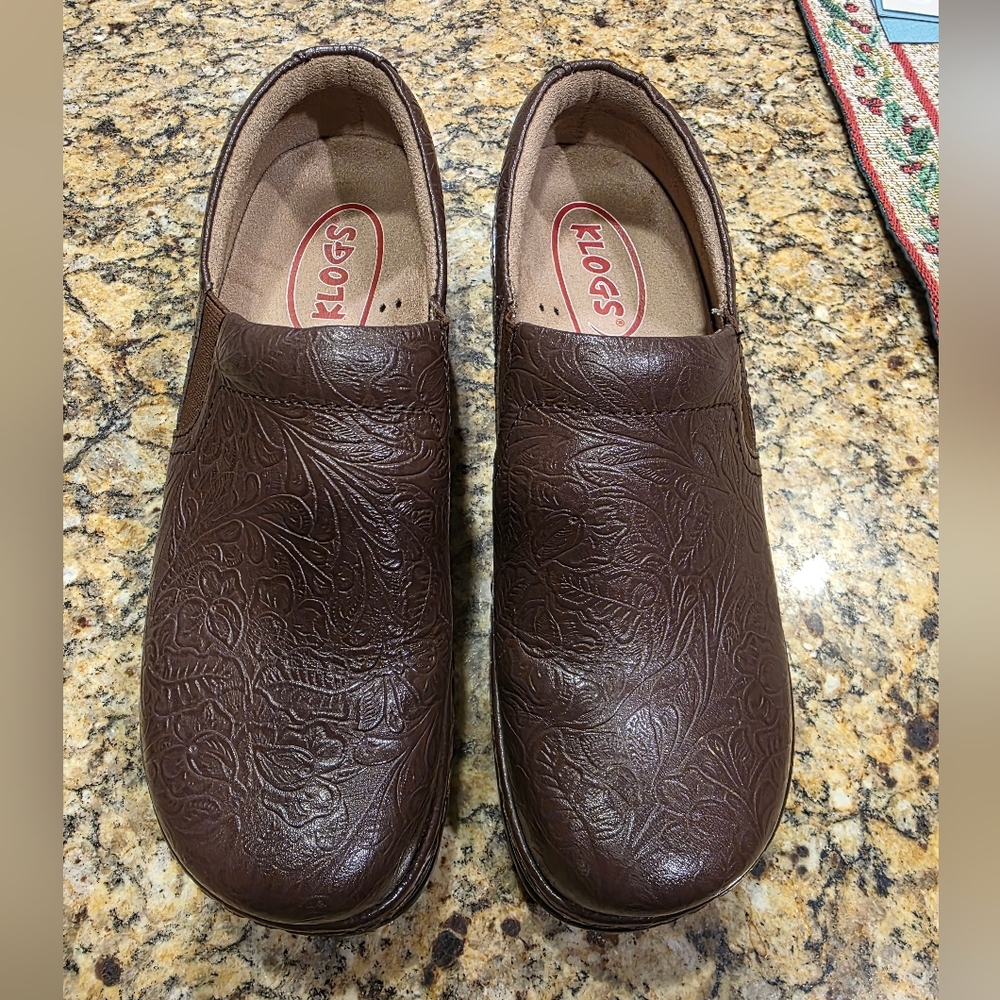 Klogs Women's Brown Slip-On Shoes Size 9